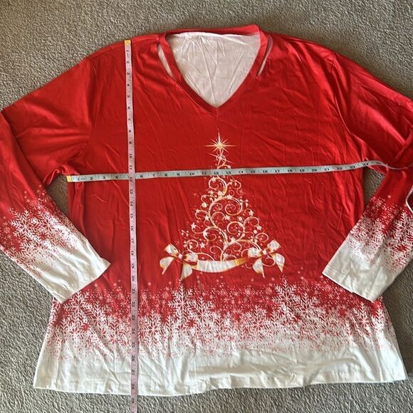 Holiday Christmas Tree Long Sleeve Top! - Picture 4 of 10